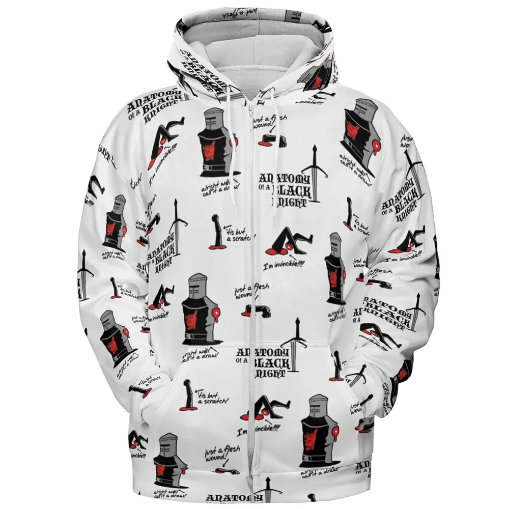 Tis but a scratch Black Knight Monty Python And The Holy Grail All-over Print Hoodie - 3