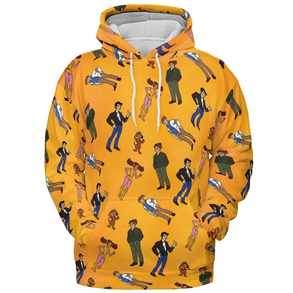 The Fonz and the Happy Days Gang All-over Print Hoodie - 2