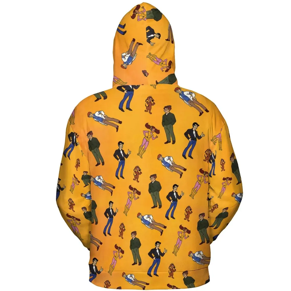 The Fonz and the Happy Days Gang All-over Print Hoodie - 4