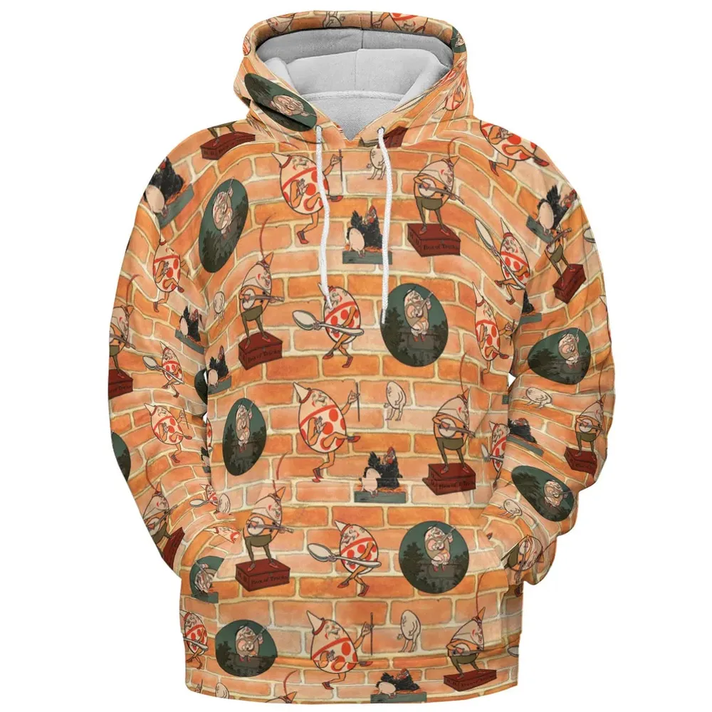 Retro Humpty Dumpty All-over Print Hoodie - 2