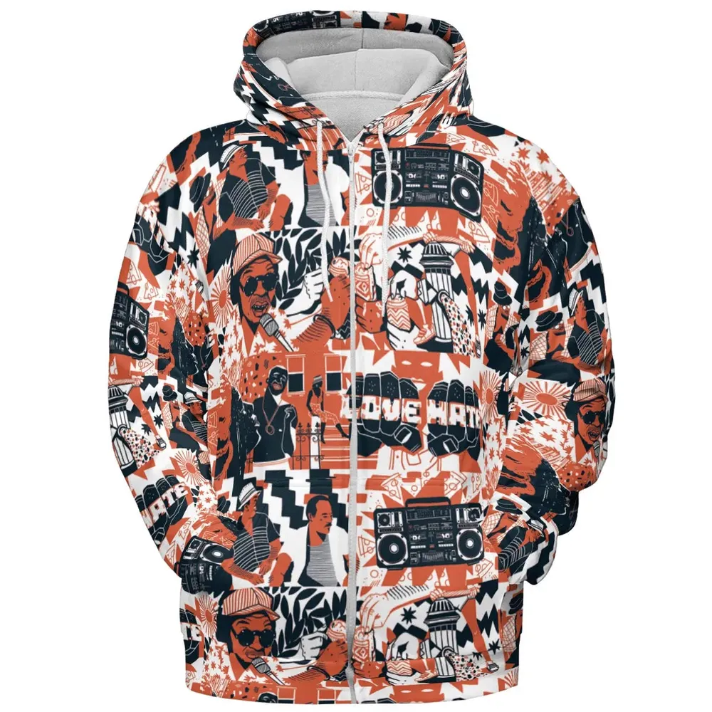 Love and Hate Do The Right Thing All-over Print Hoodie - 3