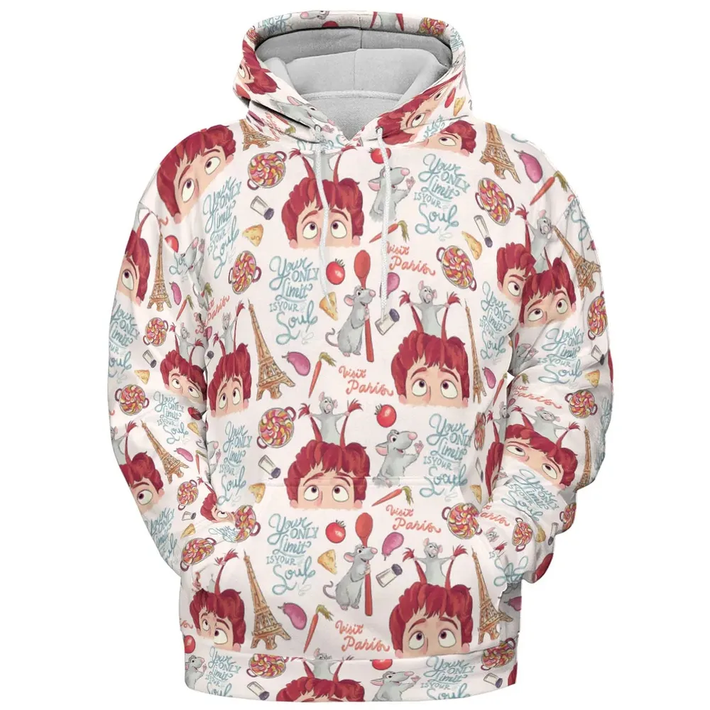 Cute Controller Ratatouille All-over Print Hoodie - 2
