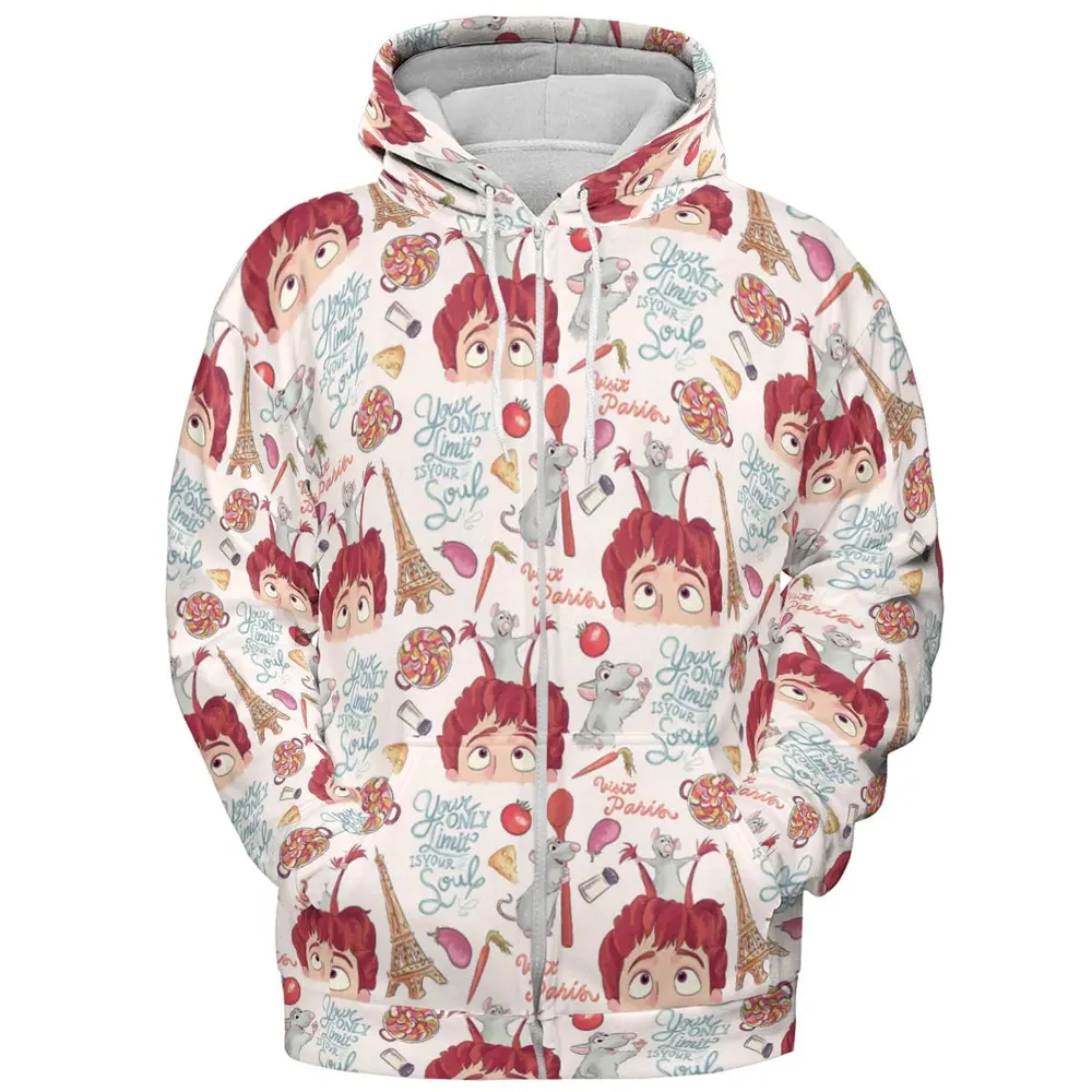 Cute Controller Ratatouille All-over Print Hoodie - 3