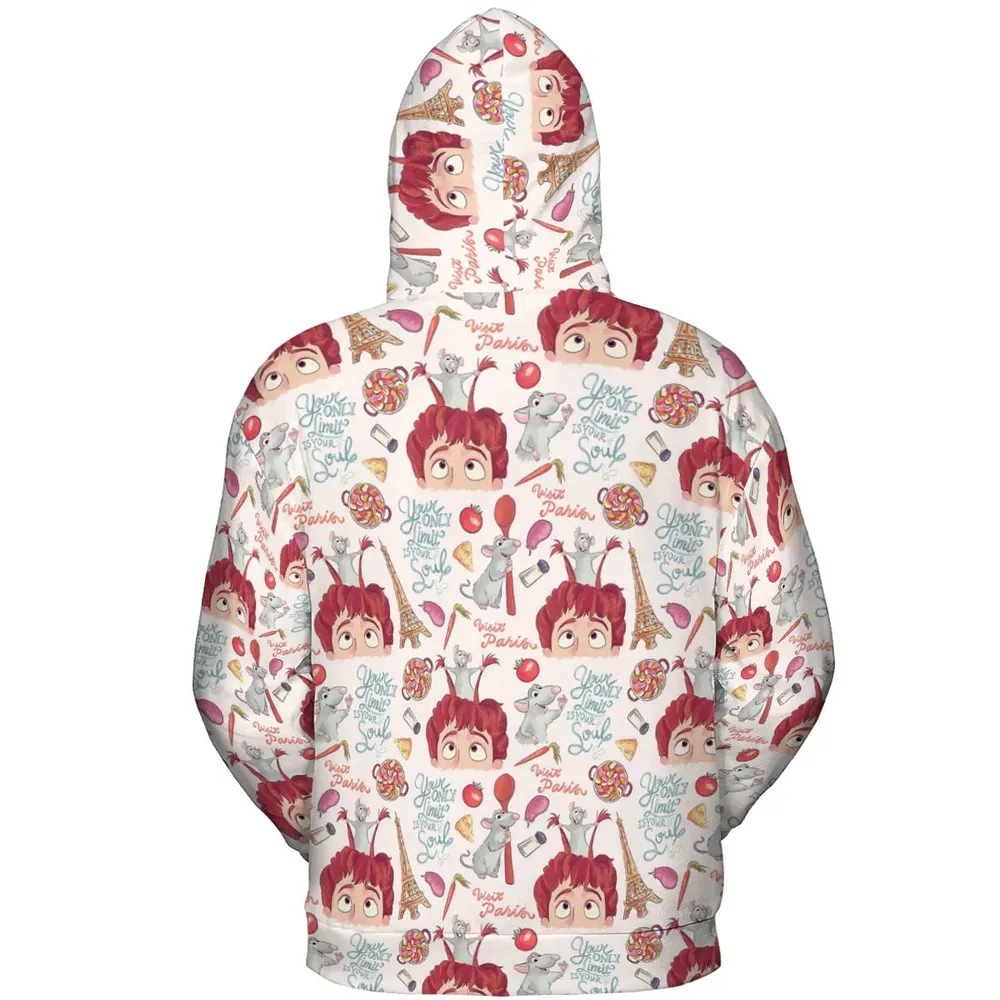 Cute Controller Ratatouille All-over Print Hoodie - 4