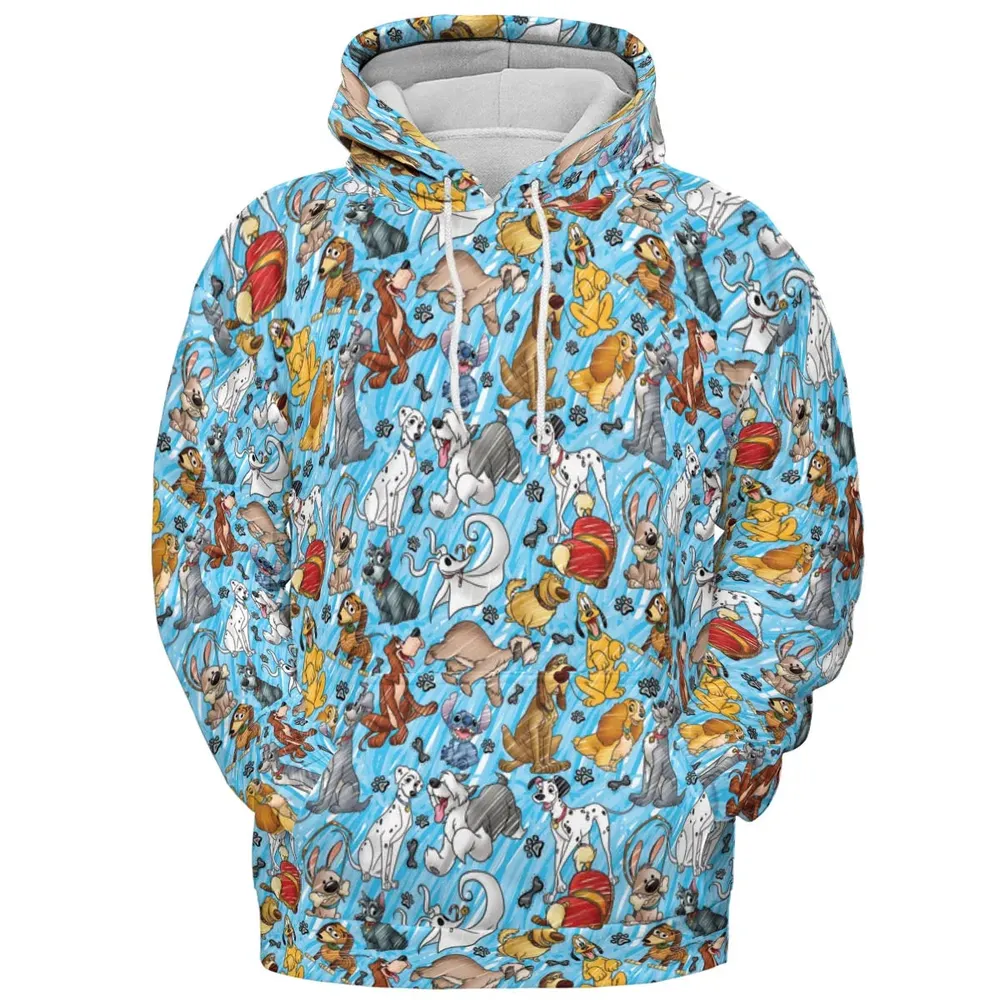 Animation Dogs All-over Print Hoodie - 2
