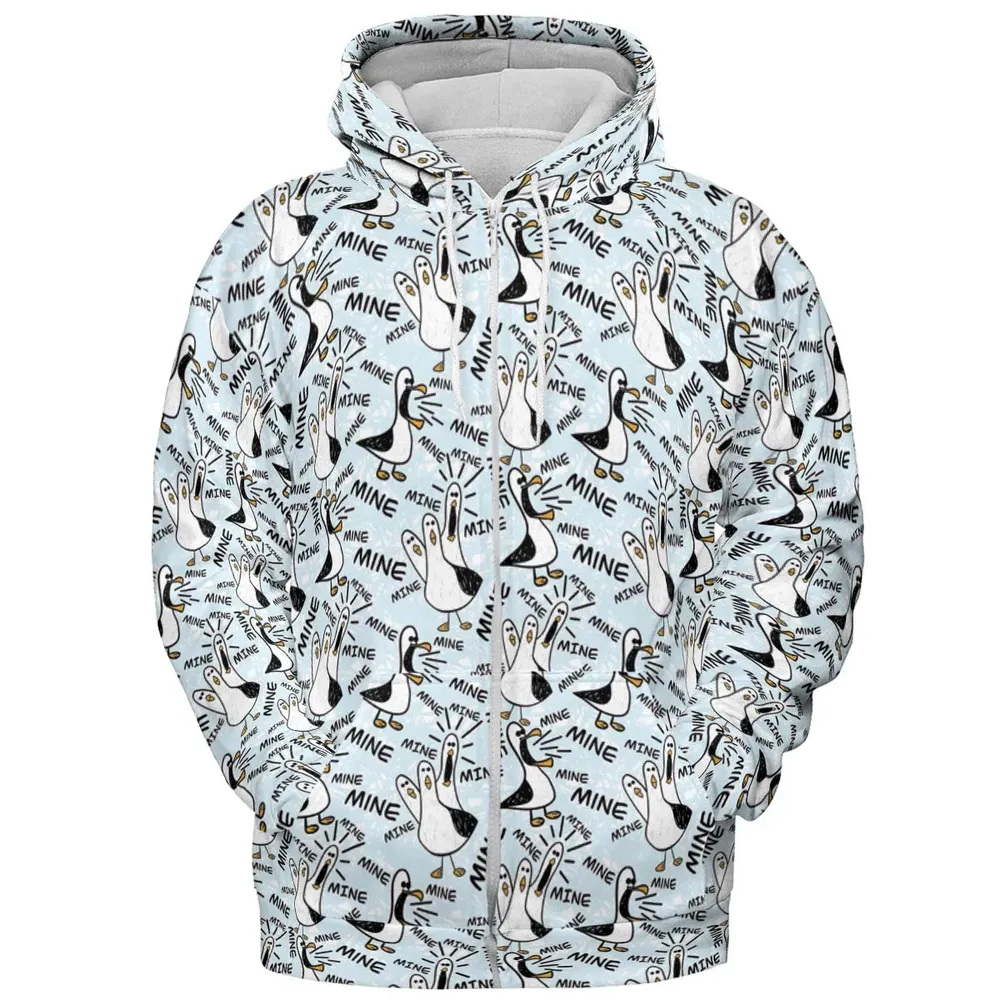 Mine Mine Mine Seagulls All-over Print Hoodie - 3