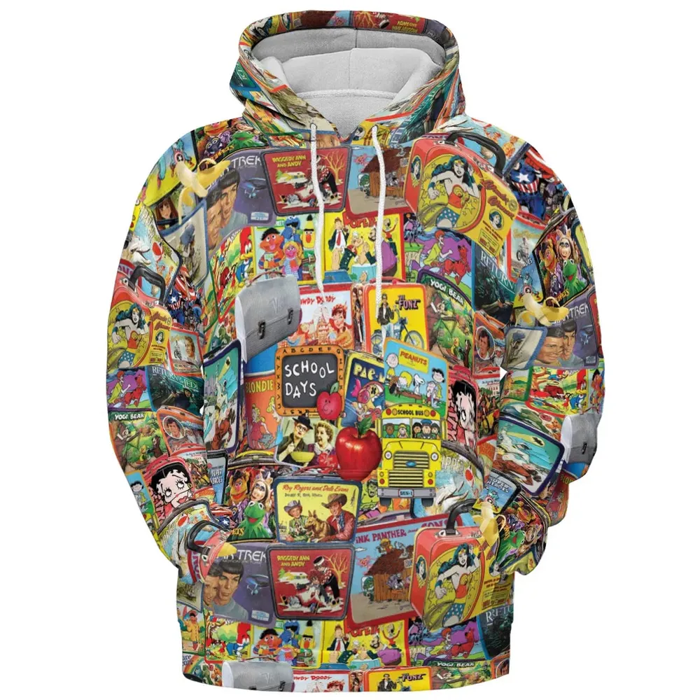 Retro Land TV Shows All-over Print Hoodie - 2