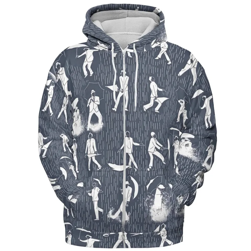 Singin' in the Rain Wall Mural All-over Print Hoodie - 3