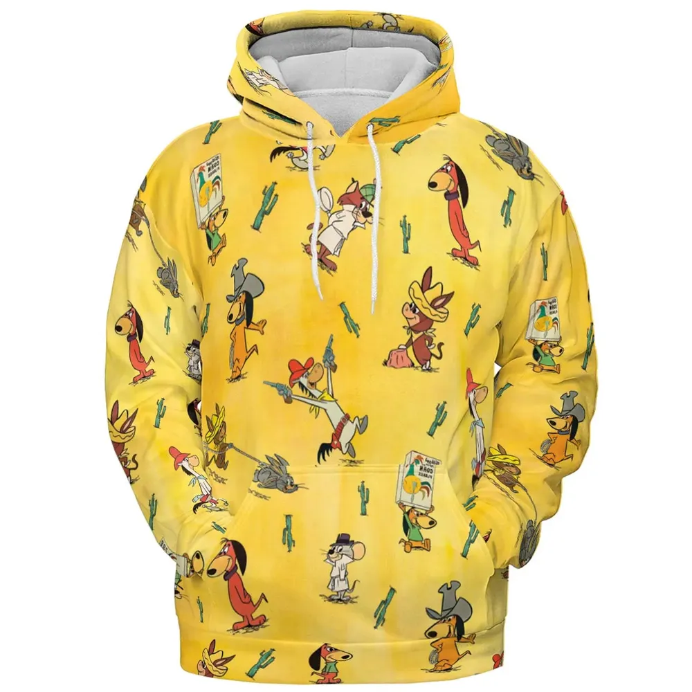 The Quick Draw McGraw Show Characters All-over Print Hoodie - 2