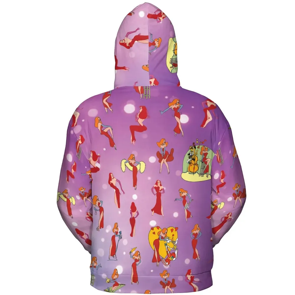 Red Hot Jessica Rabbit Who Framed Roger Rabbit All-over Print Hoodie - 4