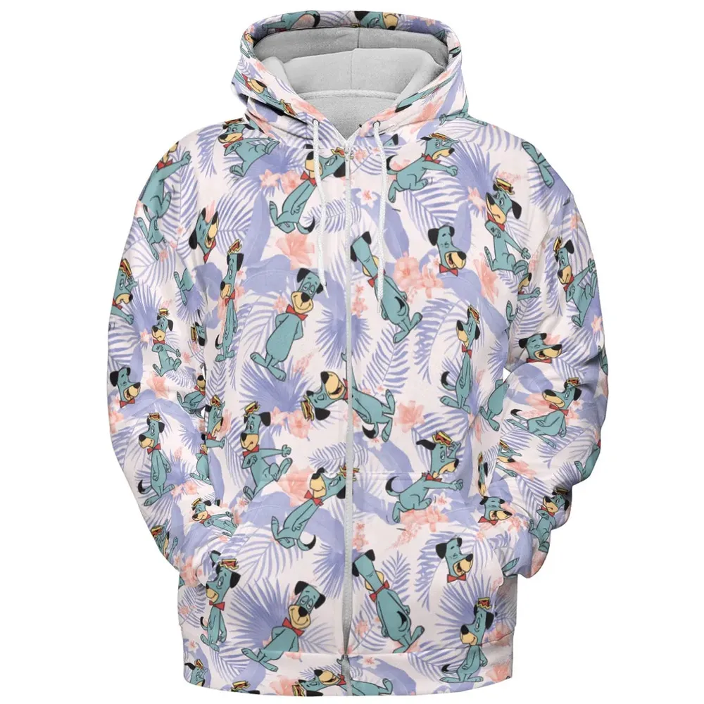 Huckleberry Hound Pattern All-over Print Hoodie - 3