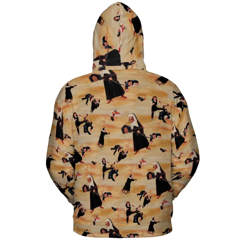 Bless You Sister Act All-over Print Hoodie - 4