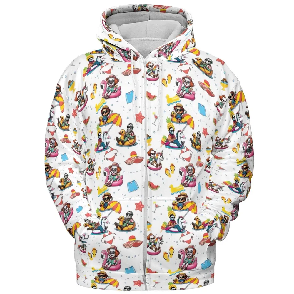 Horror Beach All-over Print Hoodie - 3