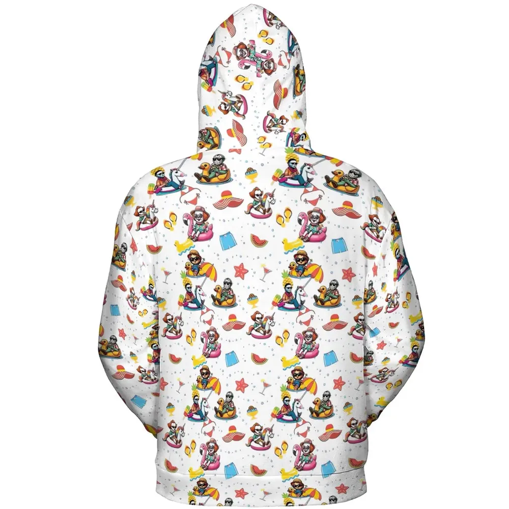 Horror Beach All-over Print Hoodie - 4
