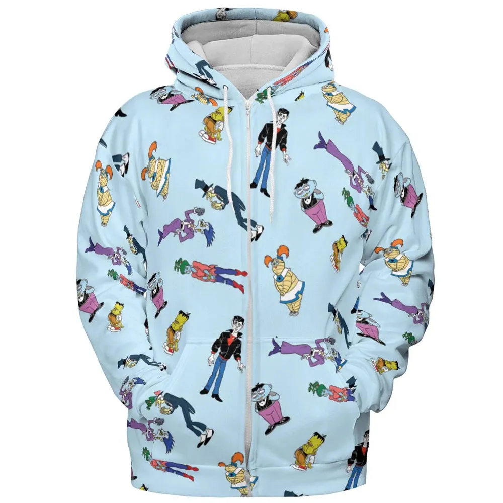 Animated Undead Gravedale High All-over Print Hoodie - 3