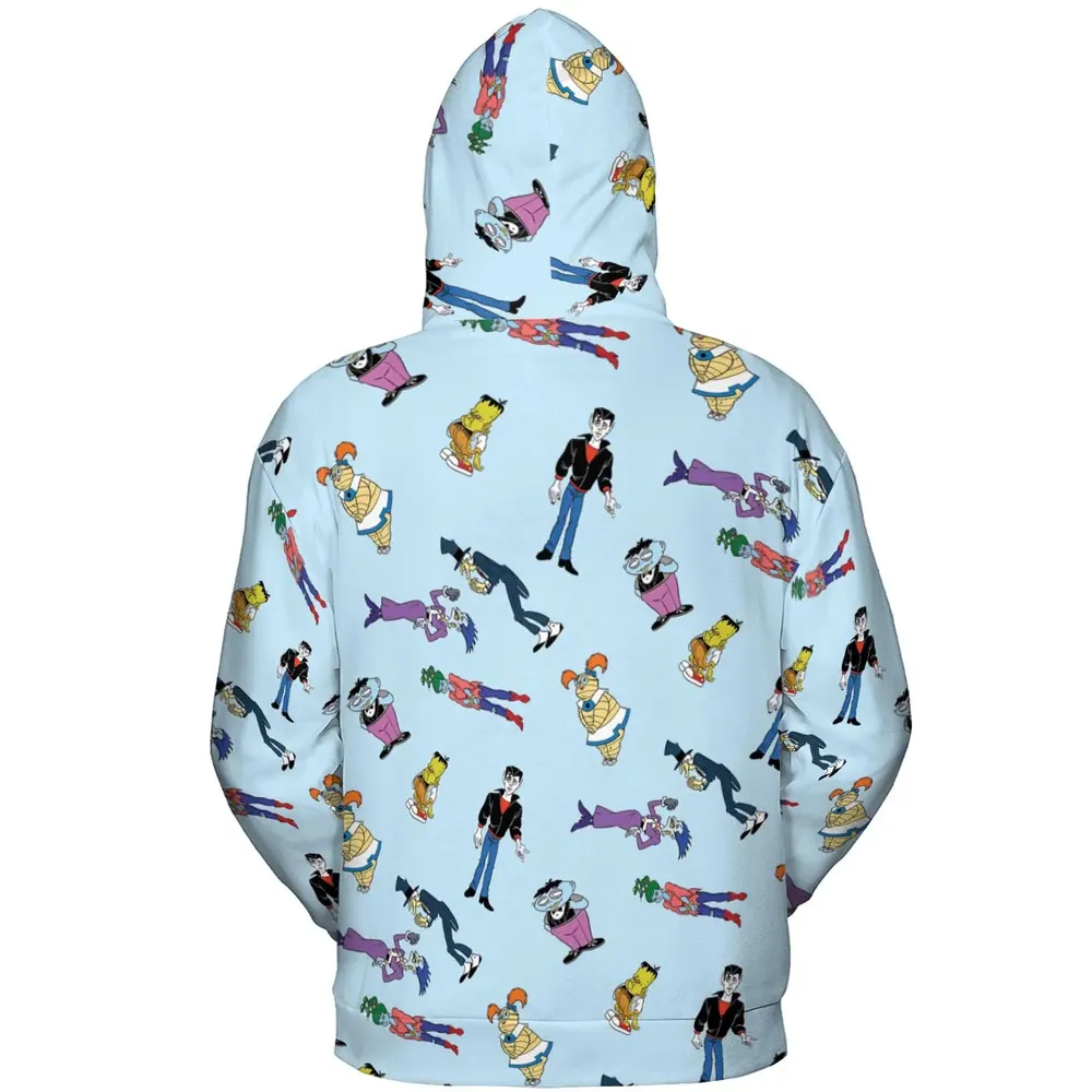 Animated Undead Gravedale High All-over Print Hoodie - 4