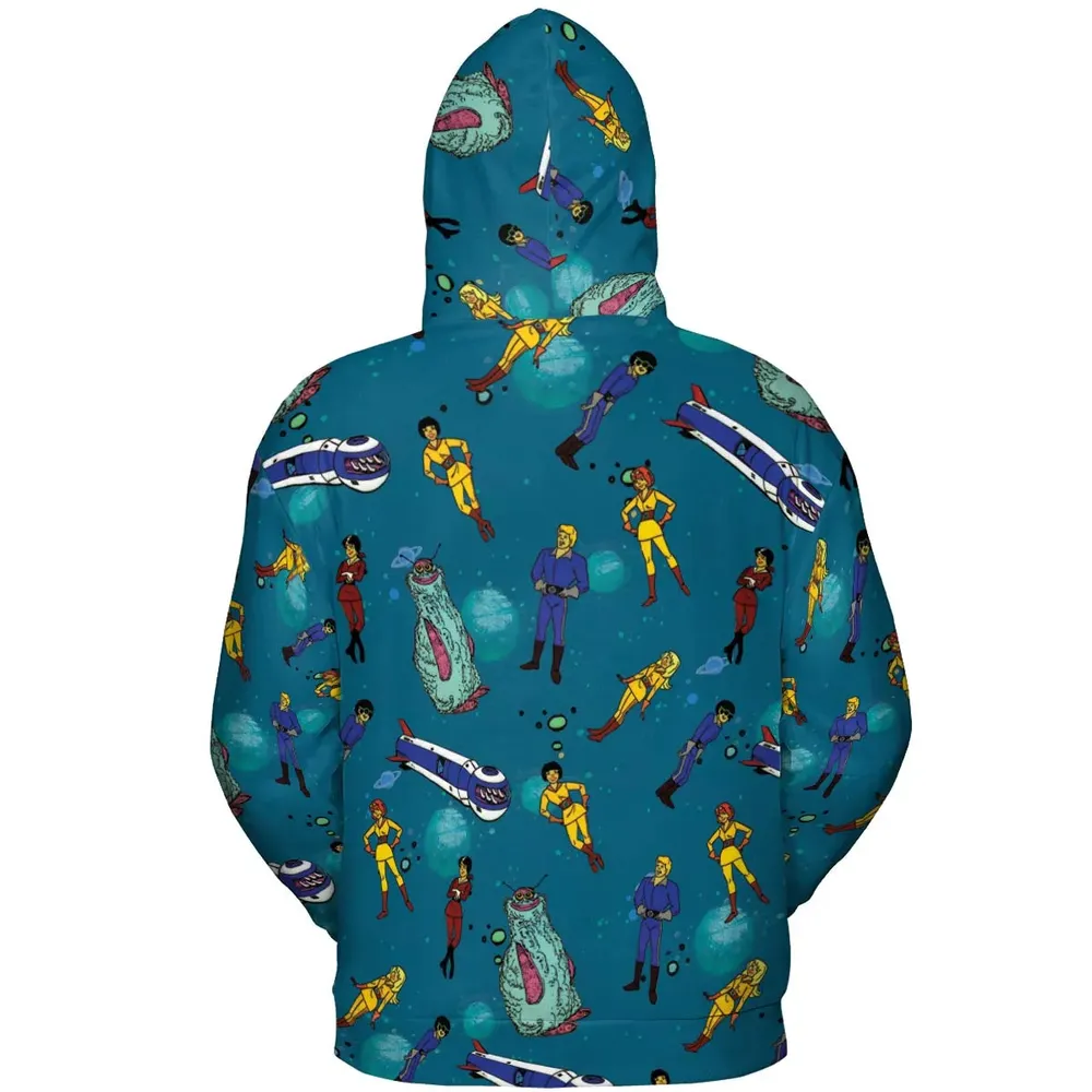 Josie And The Pussy Cats in Outer Space All-over Print Hoodie - 4