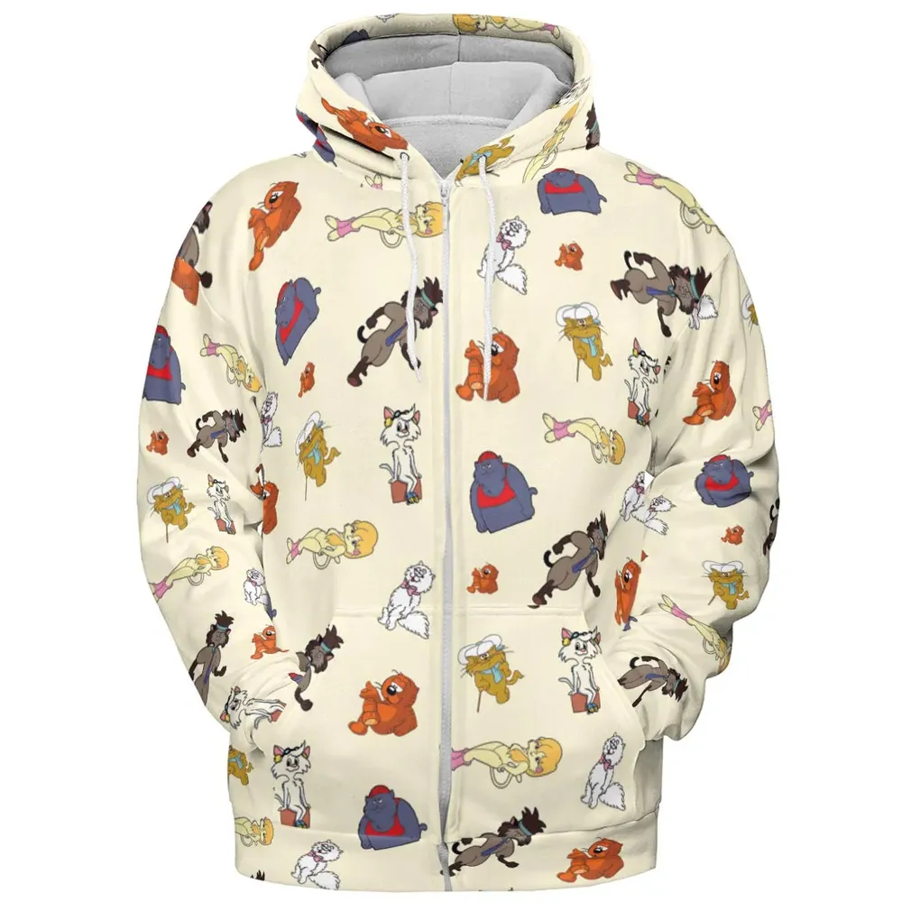 Heathcliff and the Catillac Cats All-over Print Hoodie - 3