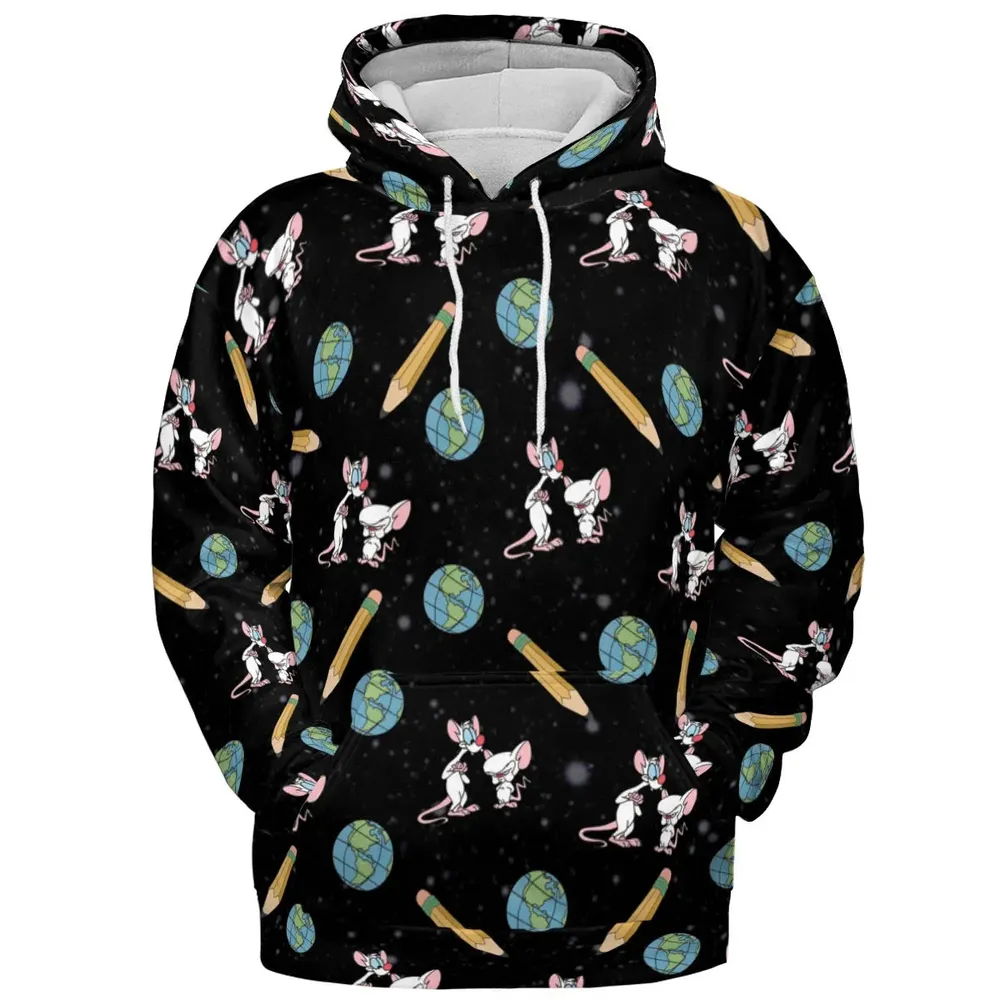Geek Drip Pinky and The Brain All-over Print Hoodie - 2