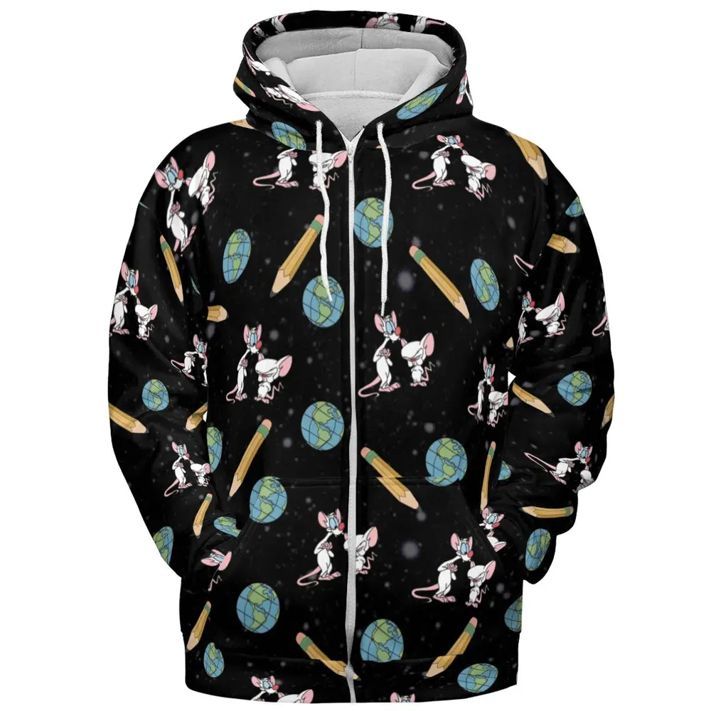 Geek Drip Pinky and The Brain All-over Print Hoodie - 3