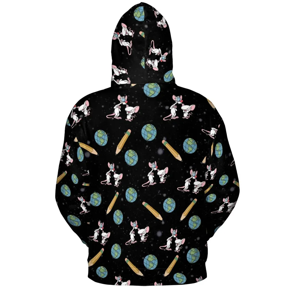 Geek Drip Pinky and The Brain All-over Print Hoodie - 4