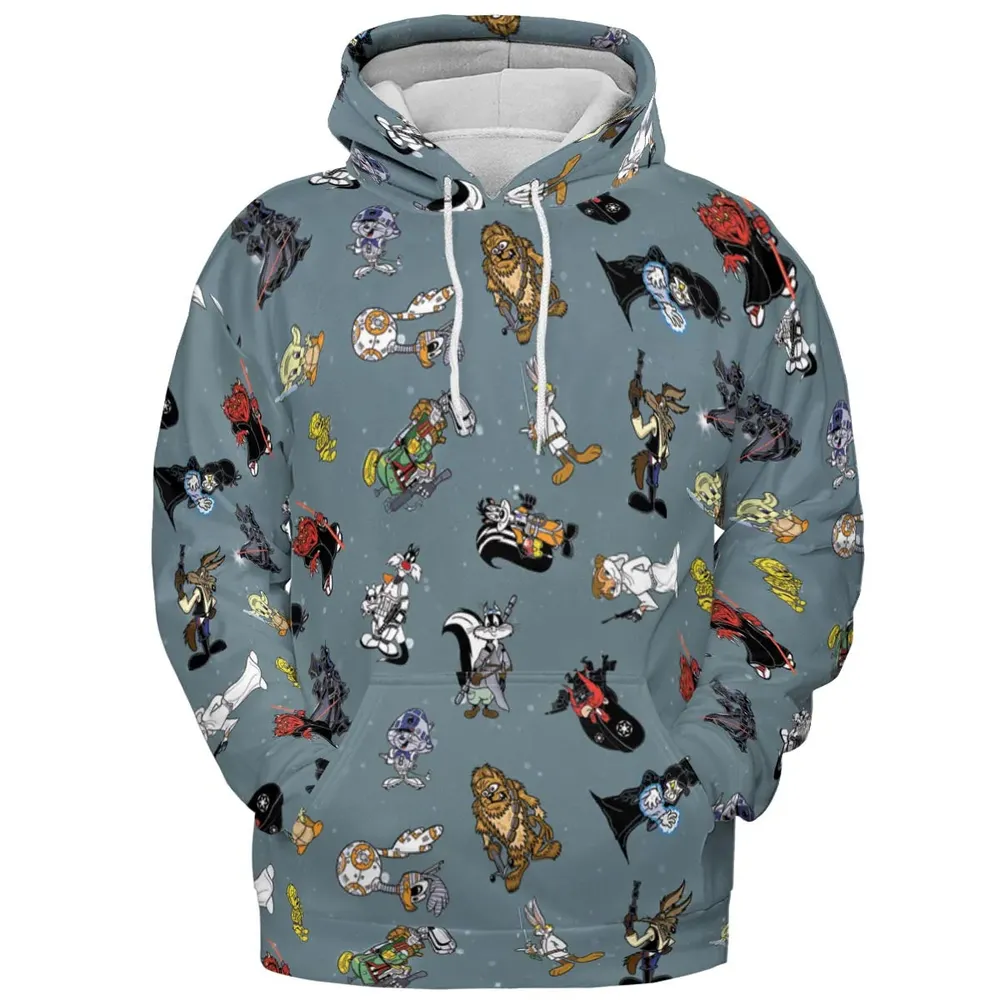 Looney Wars All-over Print Hoodie - 2