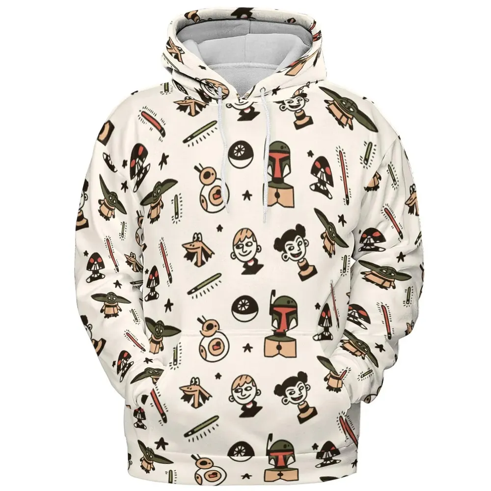 Retro Galaxy Star Wars All-over Print Hoodie - 2