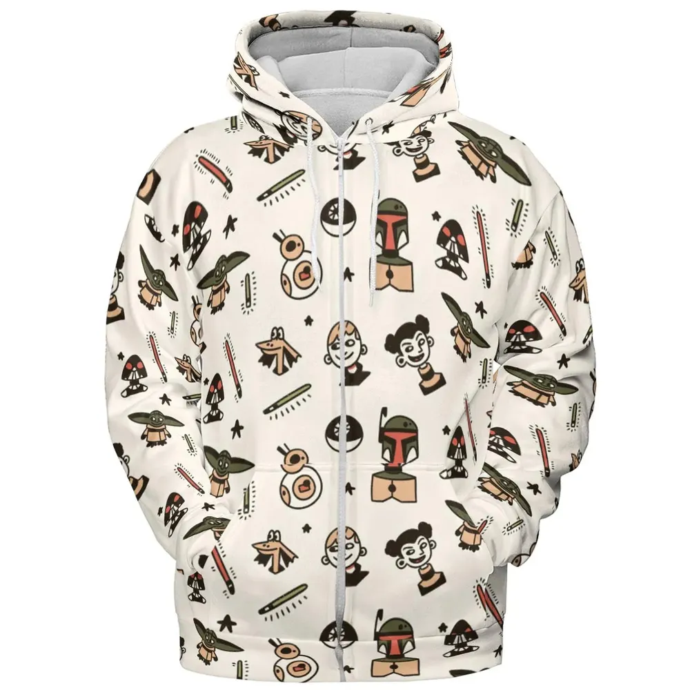Retro Galaxy Star Wars All-over Print Hoodie - 3