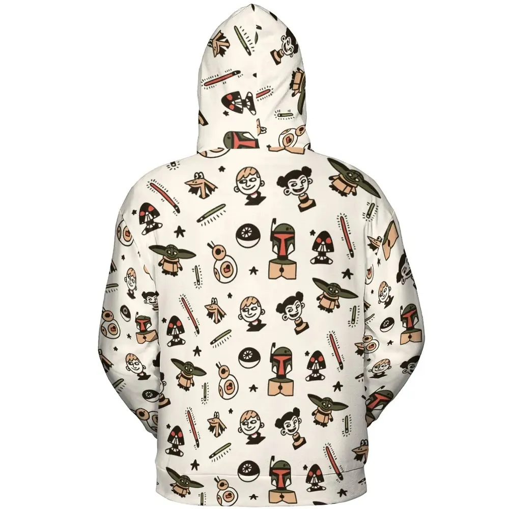 Retro Galaxy Star Wars All-over Print Hoodie - 4