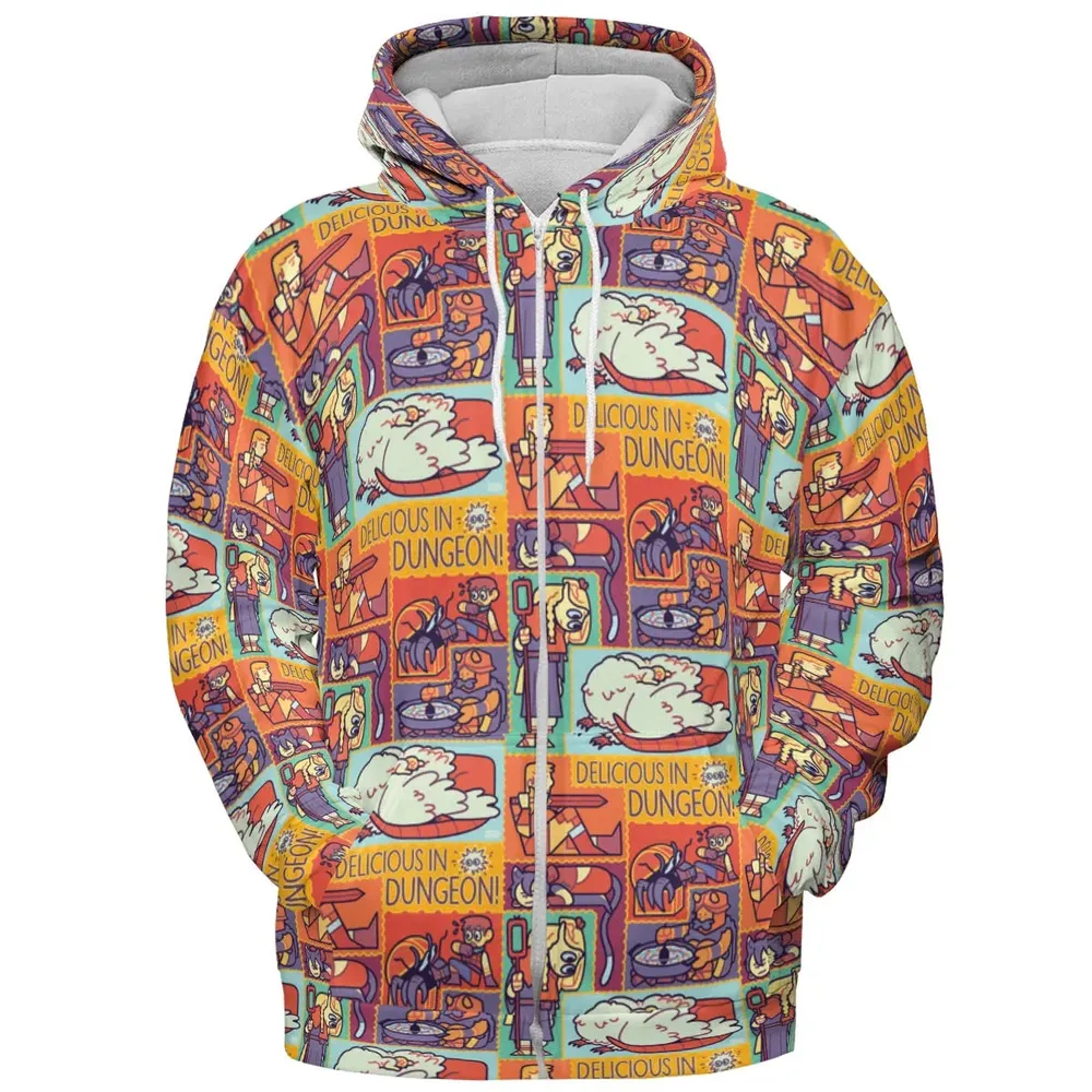 Delicious In Dungeon All-over Print Hoodie - 3