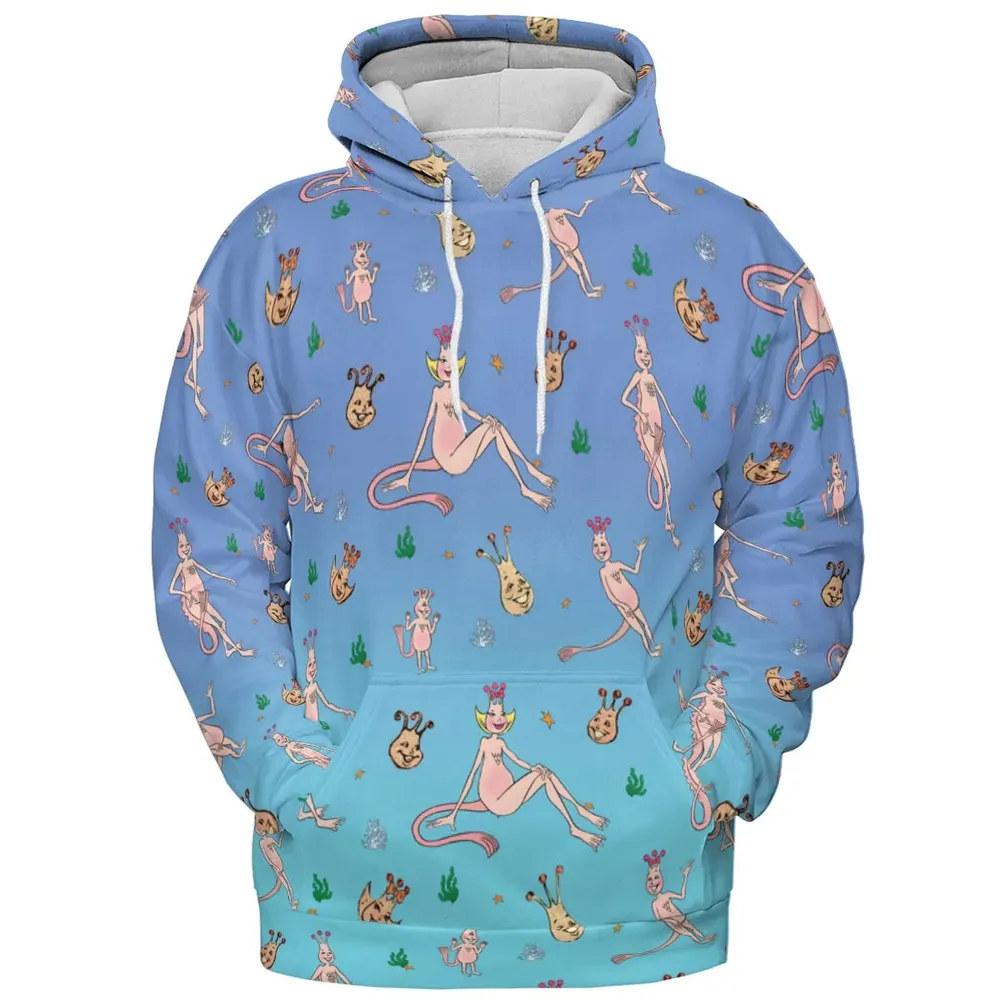 Who You Callin' One-eyed Shrimp Sea-Monkeys All-over Print Hoodie - 2