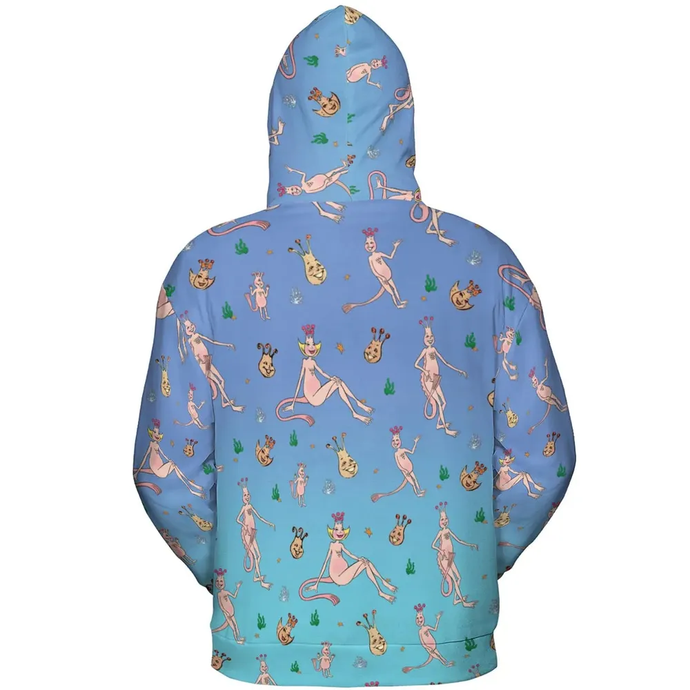 Who You Callin' One-eyed Shrimp Sea-Monkeys All-over Print Hoodie - 4