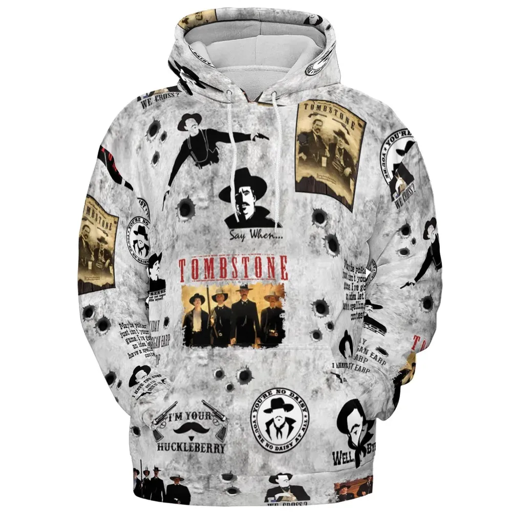 Classic Western Tombstone All-over Print Hoodie - 2