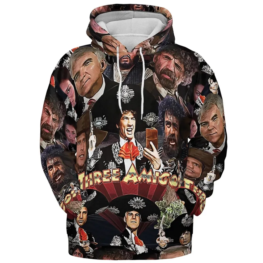 Three Amigos and the Infamous El Guapo All-over Print Hoodie - 2