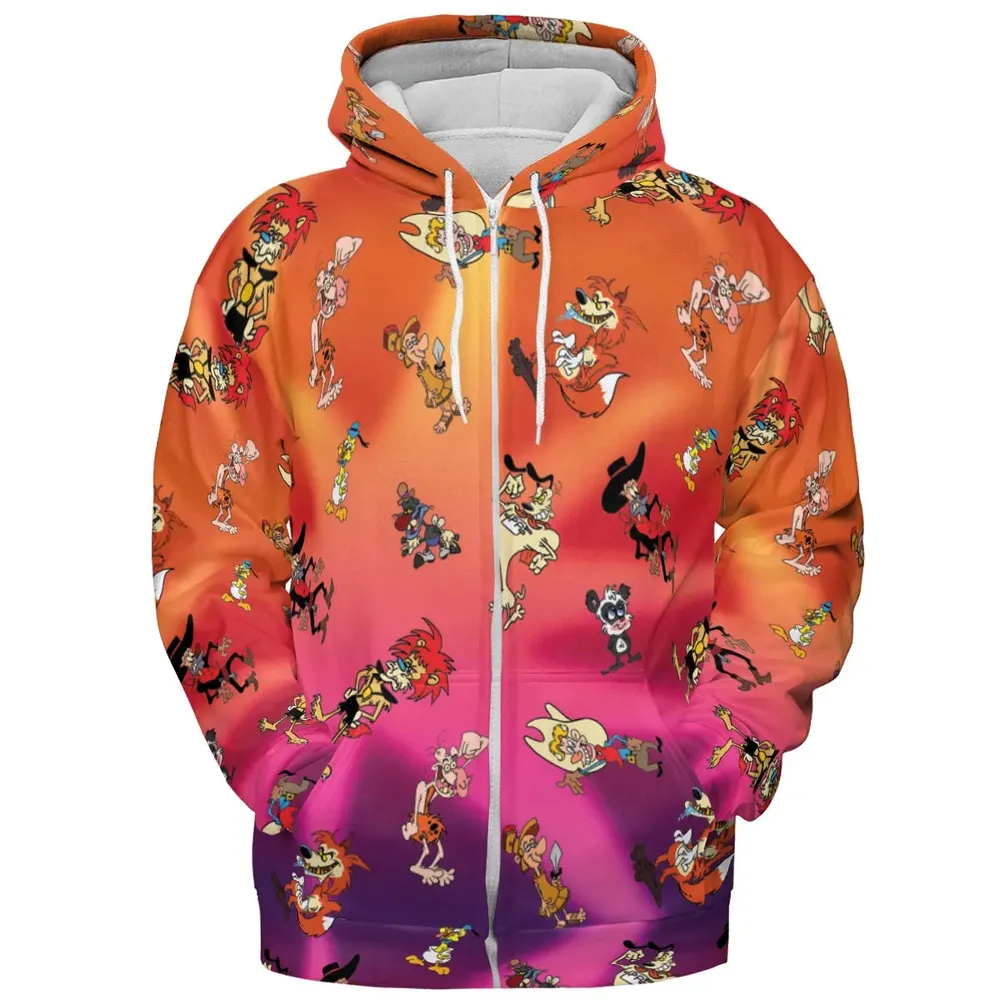 The Wacky World of Tex Avery Characters All-over Print Hoodie - 3