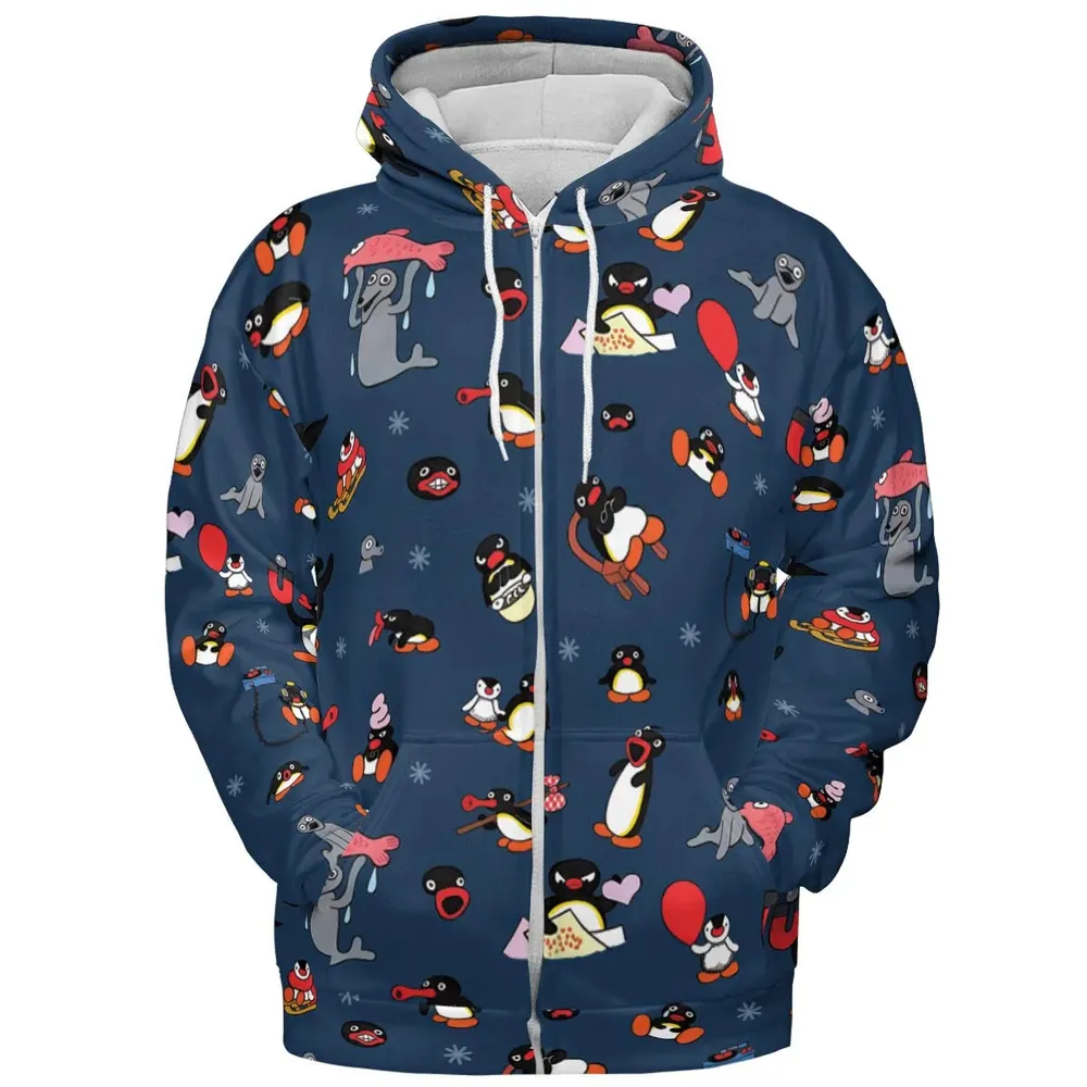 Noot Noot Pingu All-over Print Hoodie - 3