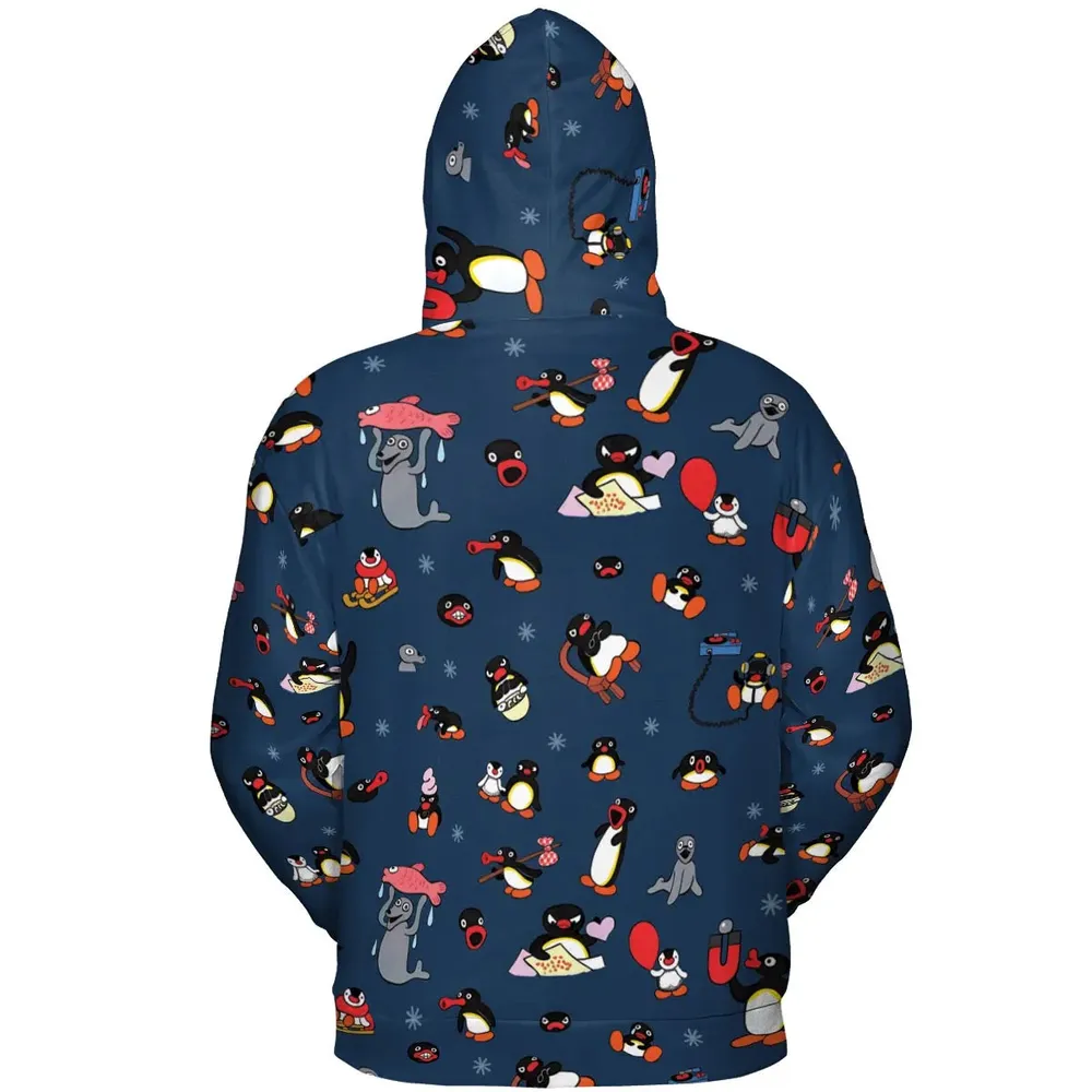 Noot Noot Pingu All-over Print Hoodie - 4