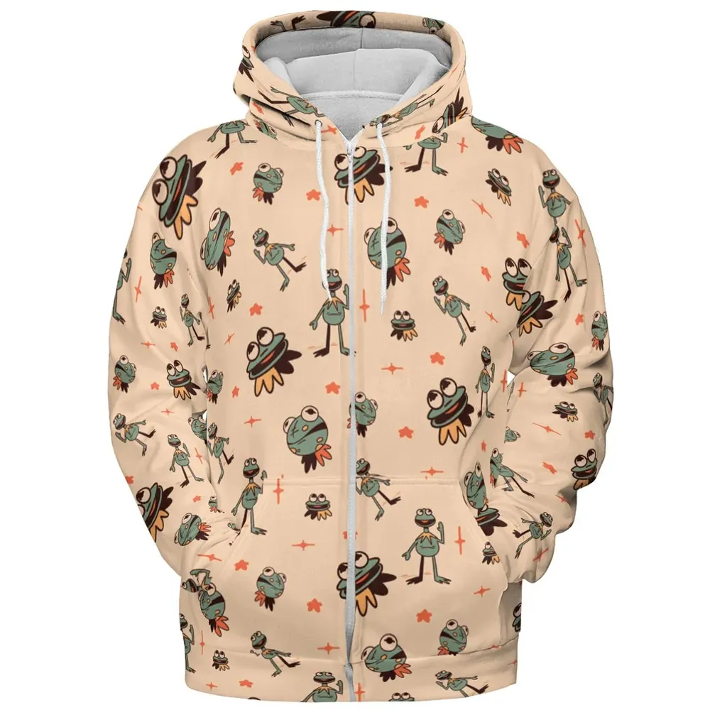 Kermit The Frog Doodles All-over Print Hoodie - 3