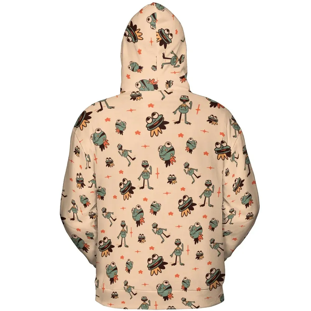 Kermit The Frog Doodles All-over Print Hoodie - 4