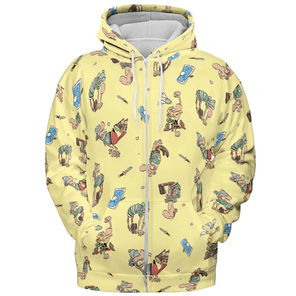 Gaulish Goodness Asterix All-over Print Hoodie - 3