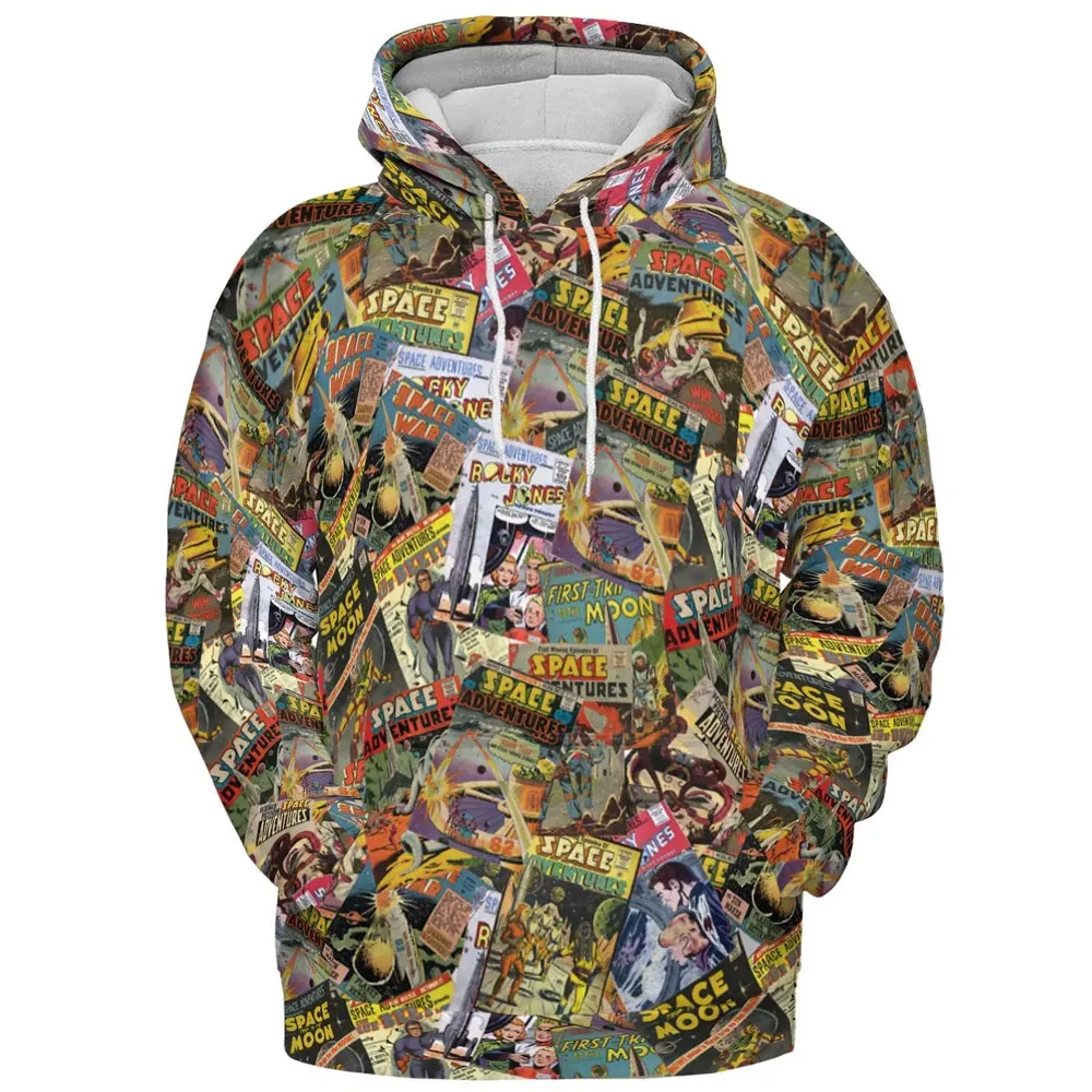 Comic-Con Cartoon All-over Print Hoodie - 2