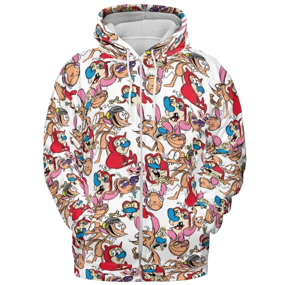 Insane Style The Ren and Stimpy Show All-over Print Hoodie - 3
