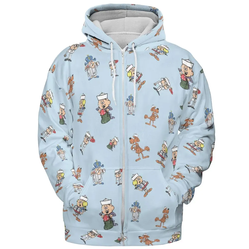 Vintage Crunch Cereal All-over Print Hoodie - 3