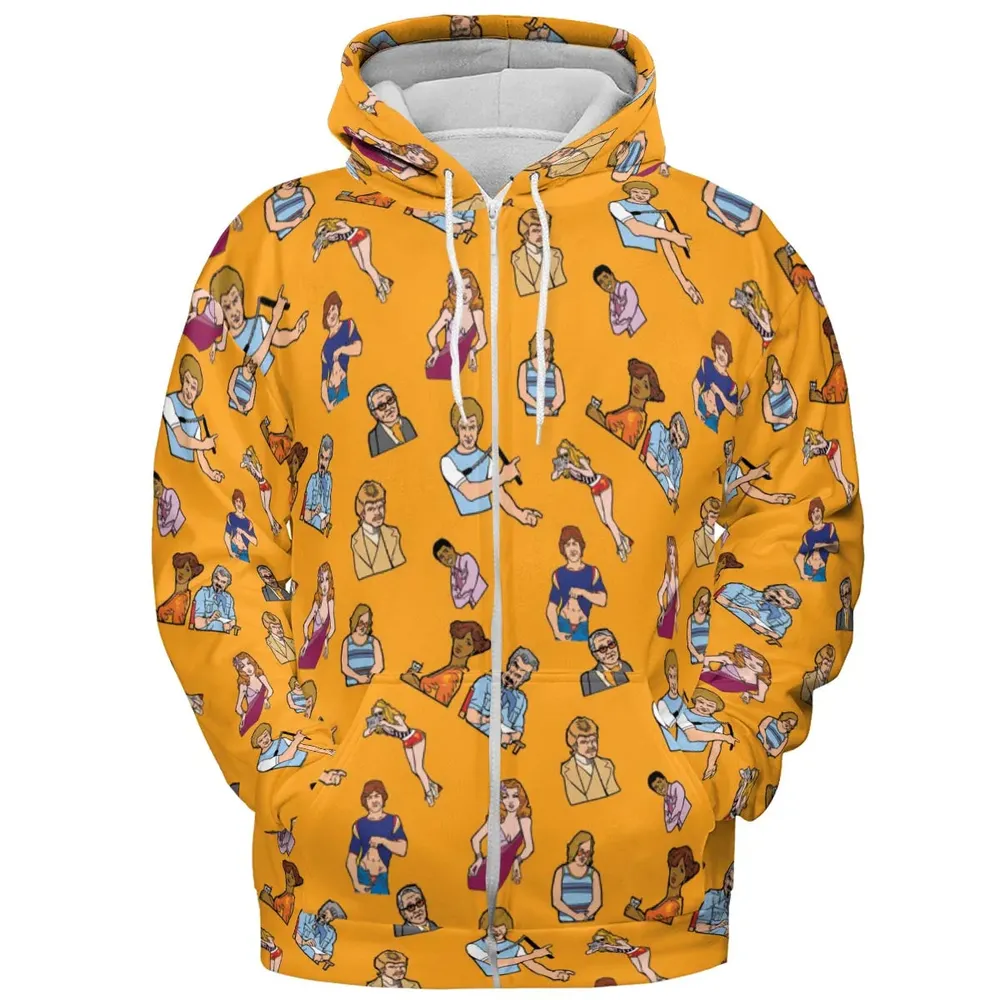 Summer Party Boogie Nights Characters All-over Print Hoodie - 3