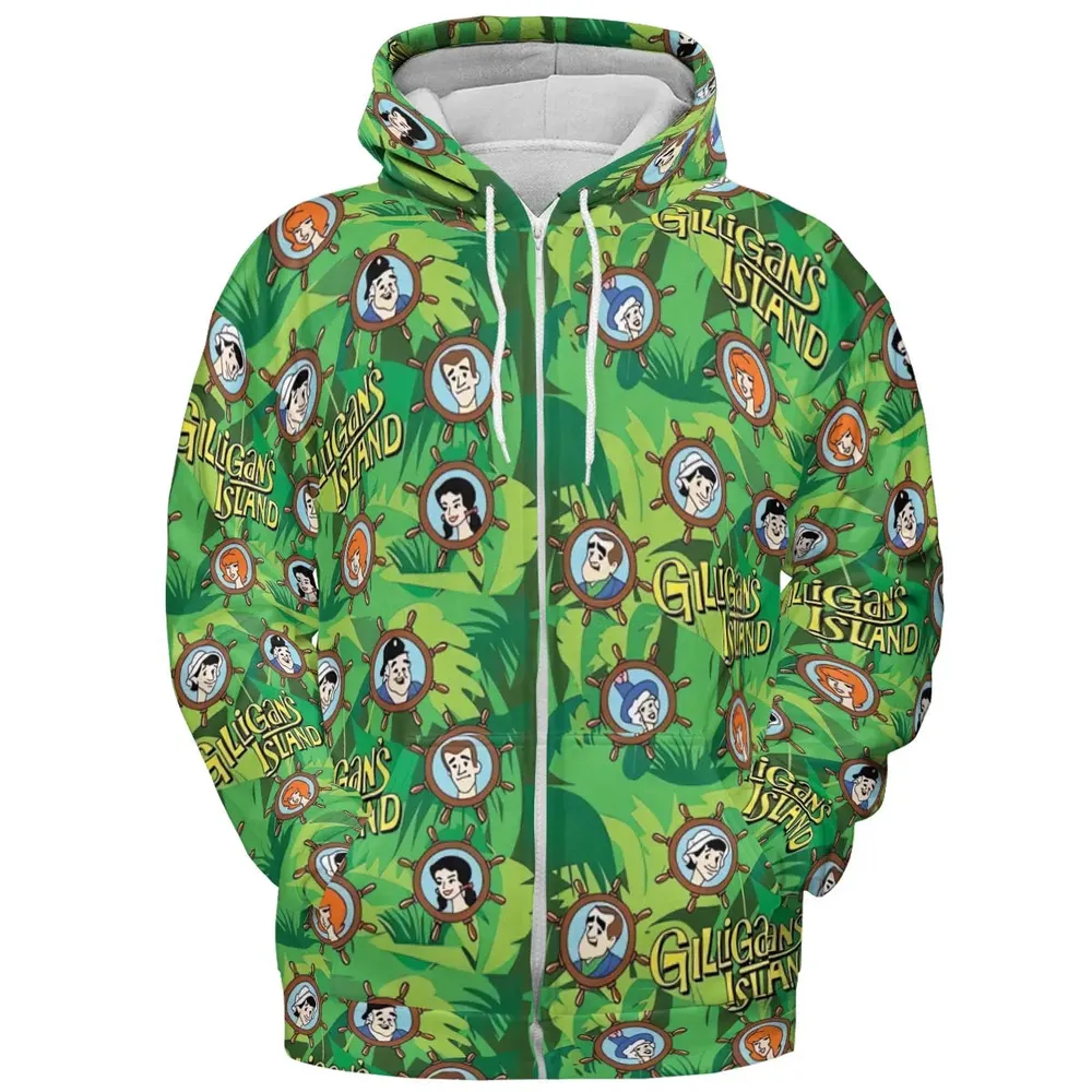 Gilligan's Island Characters All-over Print Hoodie - 3