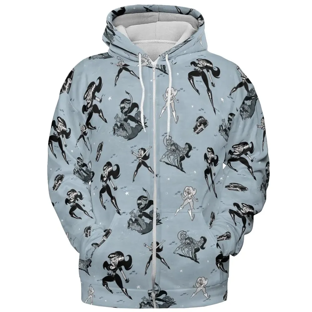 Faster Pussycat Kill Kill Characters All-over Print Hoodie - 3