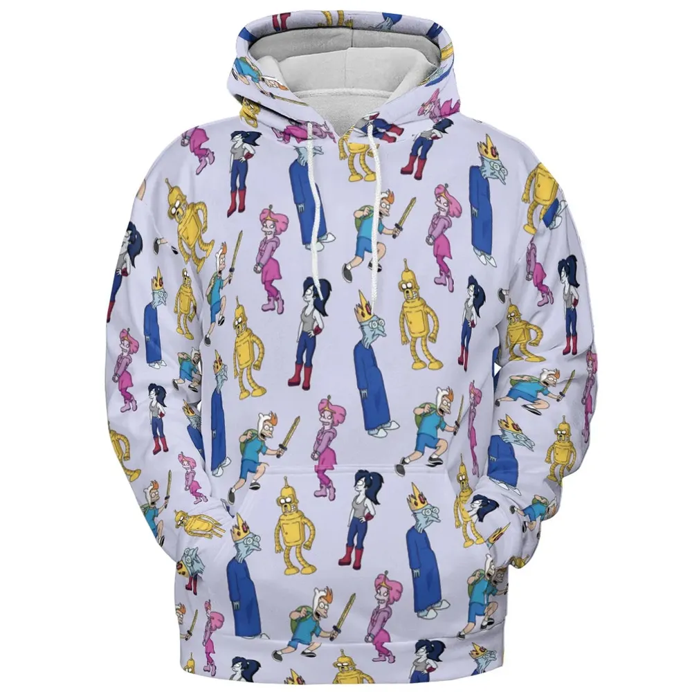 Future Time Futurama Adventure Time Mashup All-over Print Hoodie - 2
