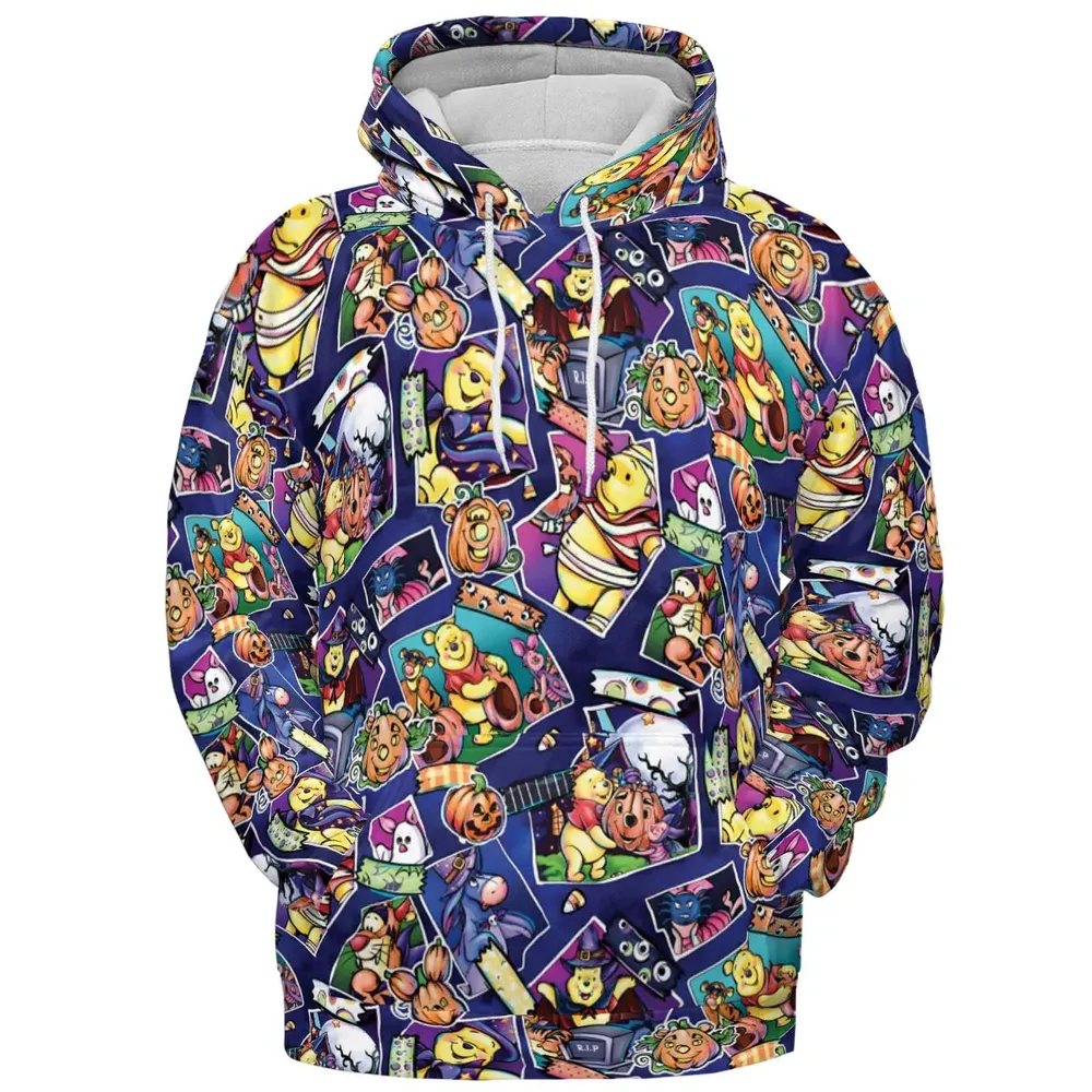 Pooh Bear Halloween All-over Print Hoodie - 2