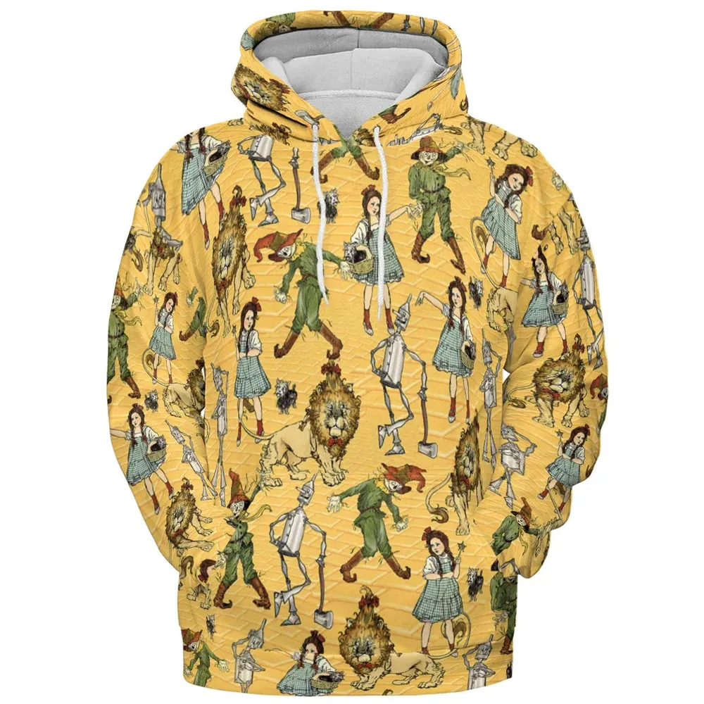 Magic Of Oz Characters Pattern All-over Print Hoodie - 2