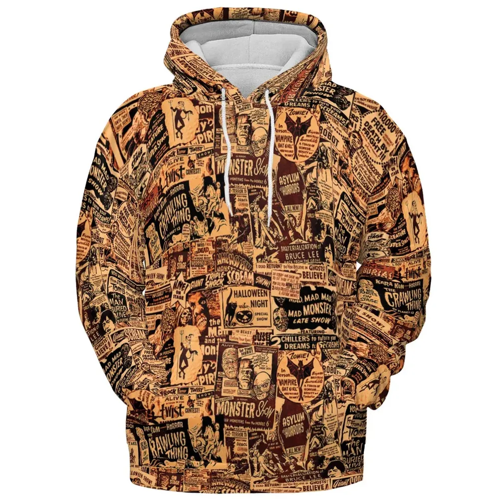 The Monster Show Mashup All-over Print Hoodie - 2